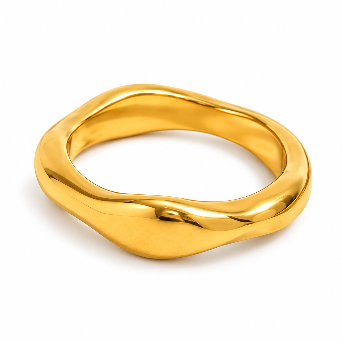 Ola | Anillo dorado de MarElla