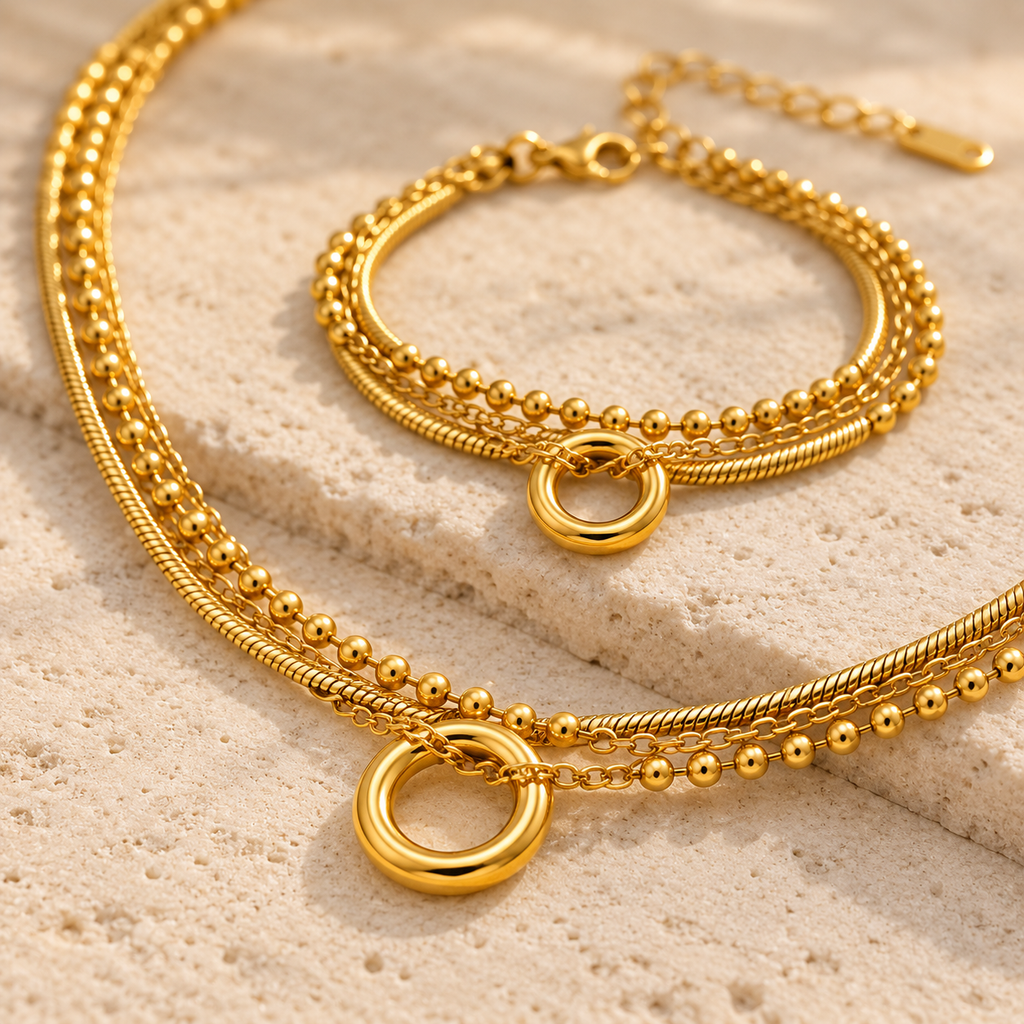 Áurea — Conjunto de collar y pulsera ✨