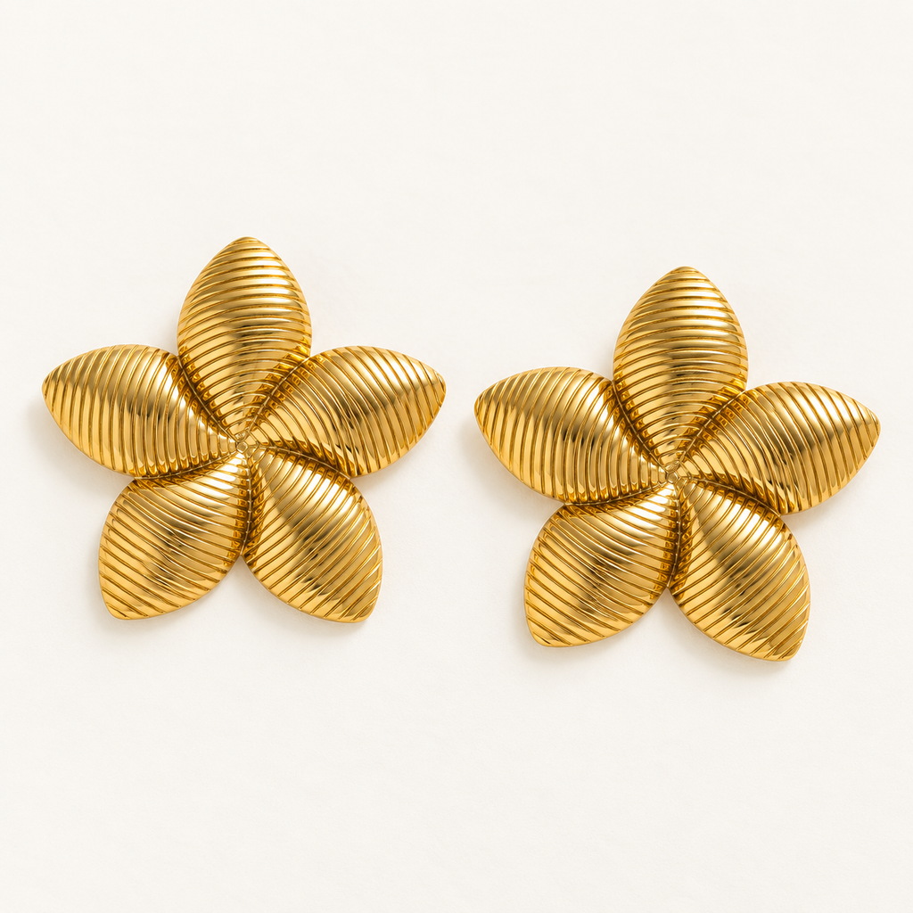 Azahar — Aretes dorados ✨