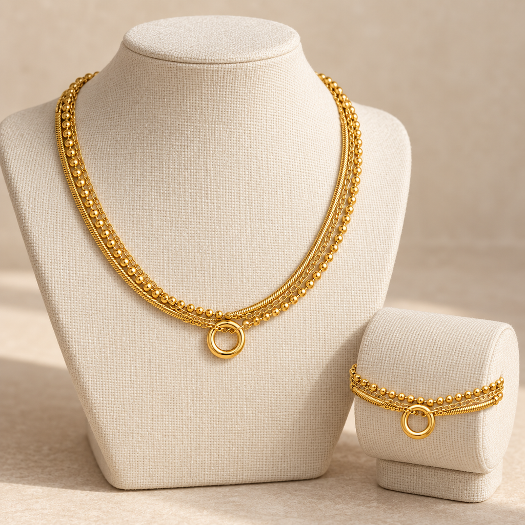 Áurea — Conjunto de collar y pulsera ✨