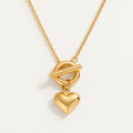 Mary — Collar dorado con corazón