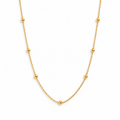 Elia — Collar dorado de pequeñas esferas